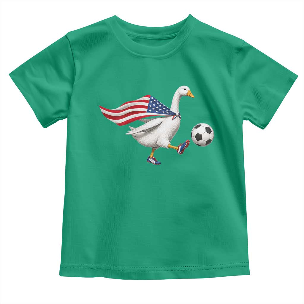 USA Soccer Goose Toddler T Shirt American Flag Patriotic Football Fan Graphic