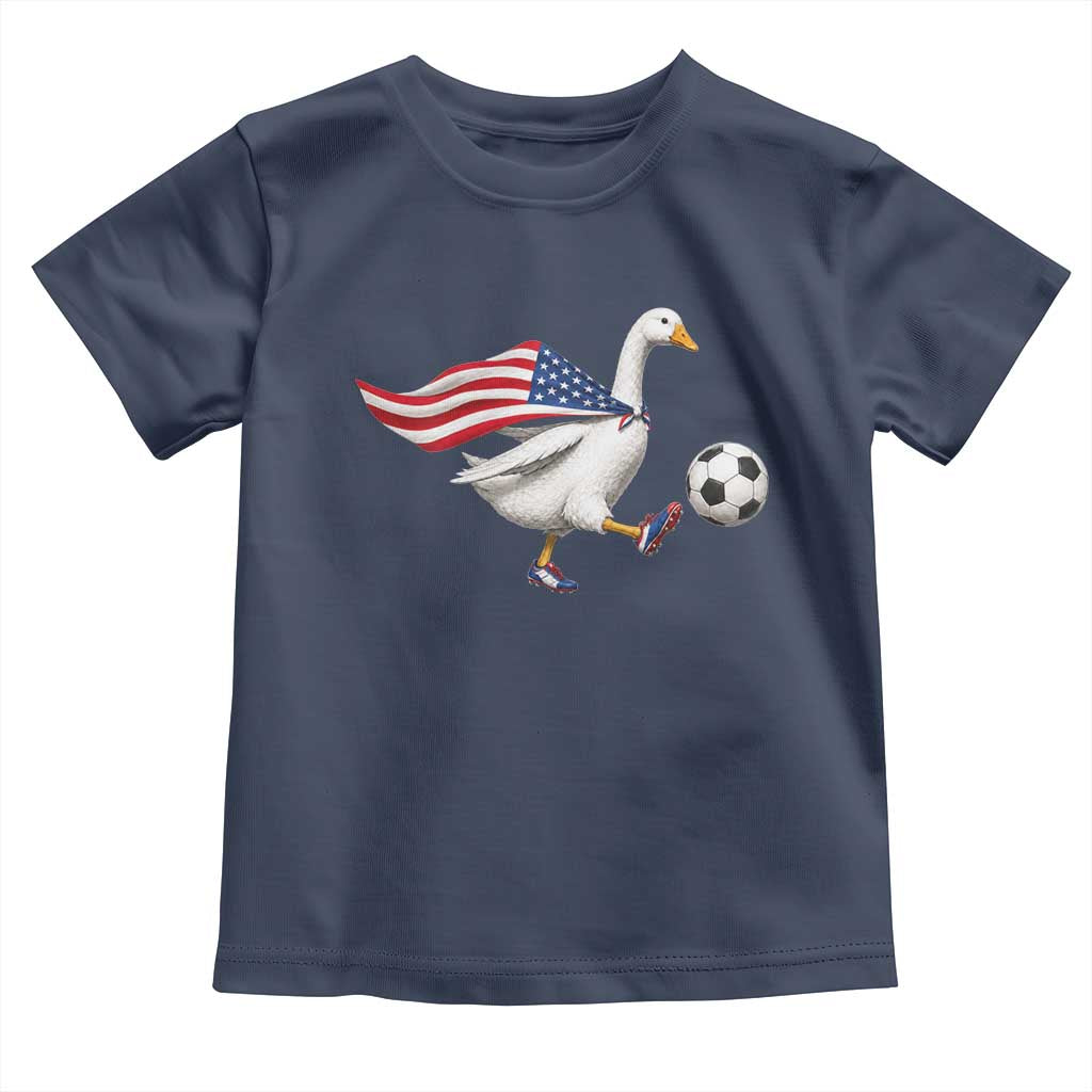 USA Soccer Goose Toddler T Shirt American Flag Patriotic Football Fan Graphic