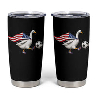 USA Soccer Goose Tumbler Cup American Flag Patriotic Football Fan Graphic