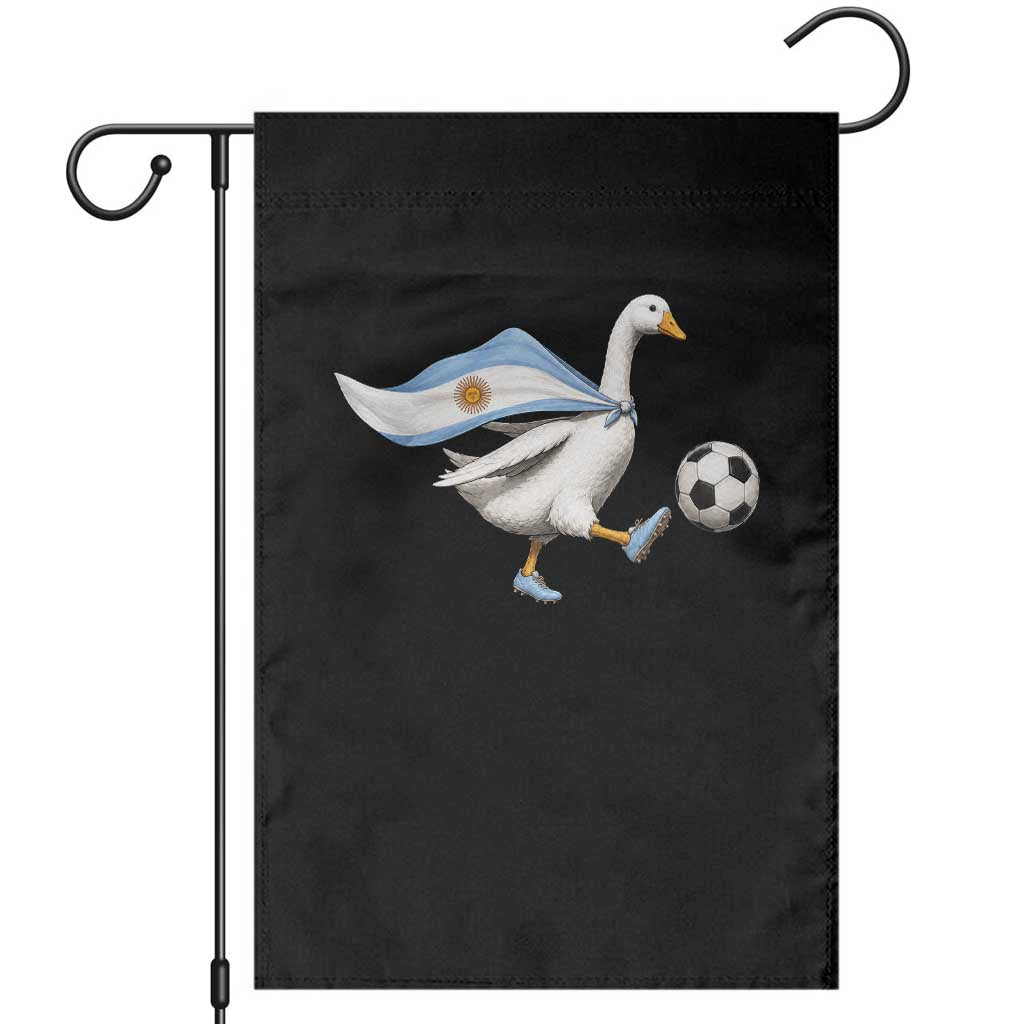 Argentina Soccer Goose Garden Flag Argentine Flag Patriotic Football Fan Graphic