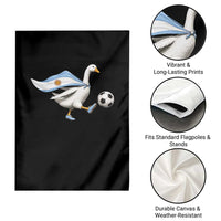 Argentina Soccer Goose Garden Flag Argentine Flag Patriotic Football Fan Graphic