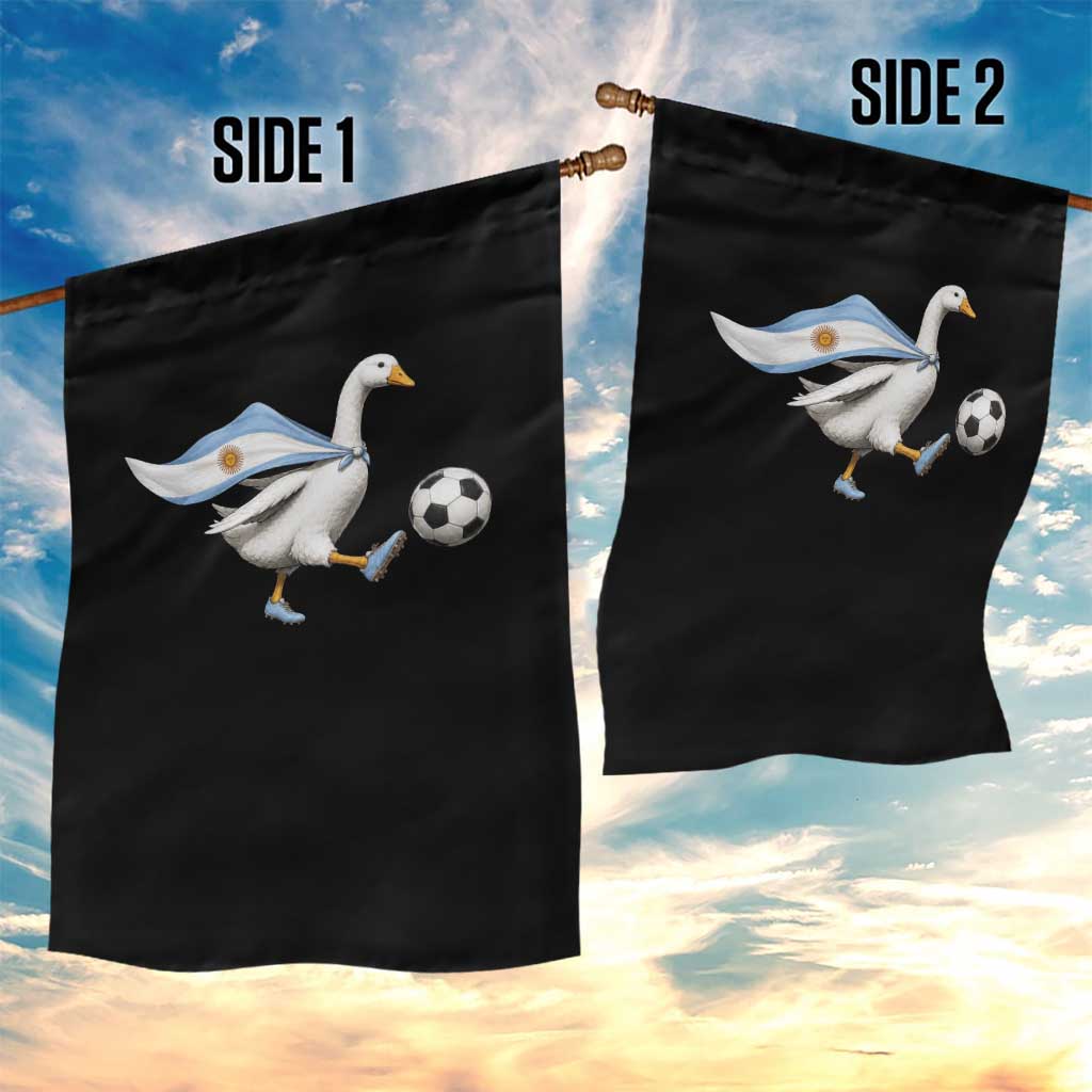 Argentina Soccer Goose Garden Flag Argentine Flag Patriotic Football Fan Graphic