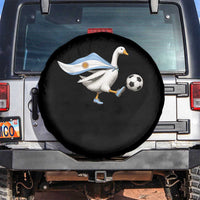 Argentina Soccer Goose Spare Tire Cover Argentine Flag Patriotic Football Fan Graphic