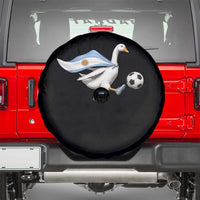 Argentina Soccer Goose Spare Tire Cover Argentine Flag Patriotic Football Fan Graphic