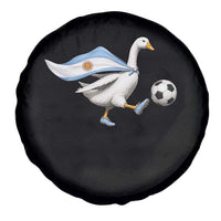 Argentina Soccer Goose Spare Tire Cover Argentine Flag Patriotic Football Fan Graphic