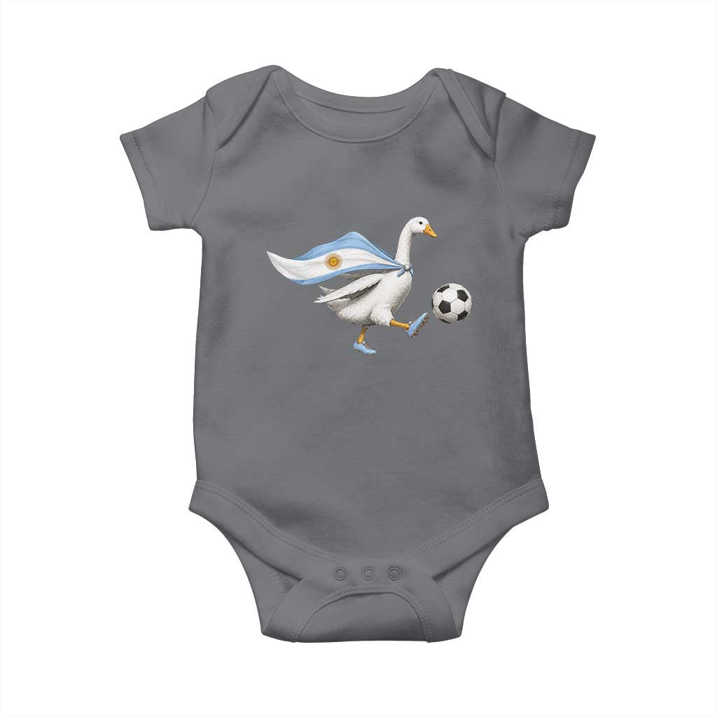 Argentina Soccer Goose Baby Onesie Argentine Flag Patriotic Football Fan Graphic