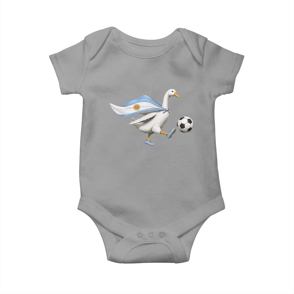 Argentina Soccer Goose Baby Onesie Argentine Flag Patriotic Football Fan Graphic