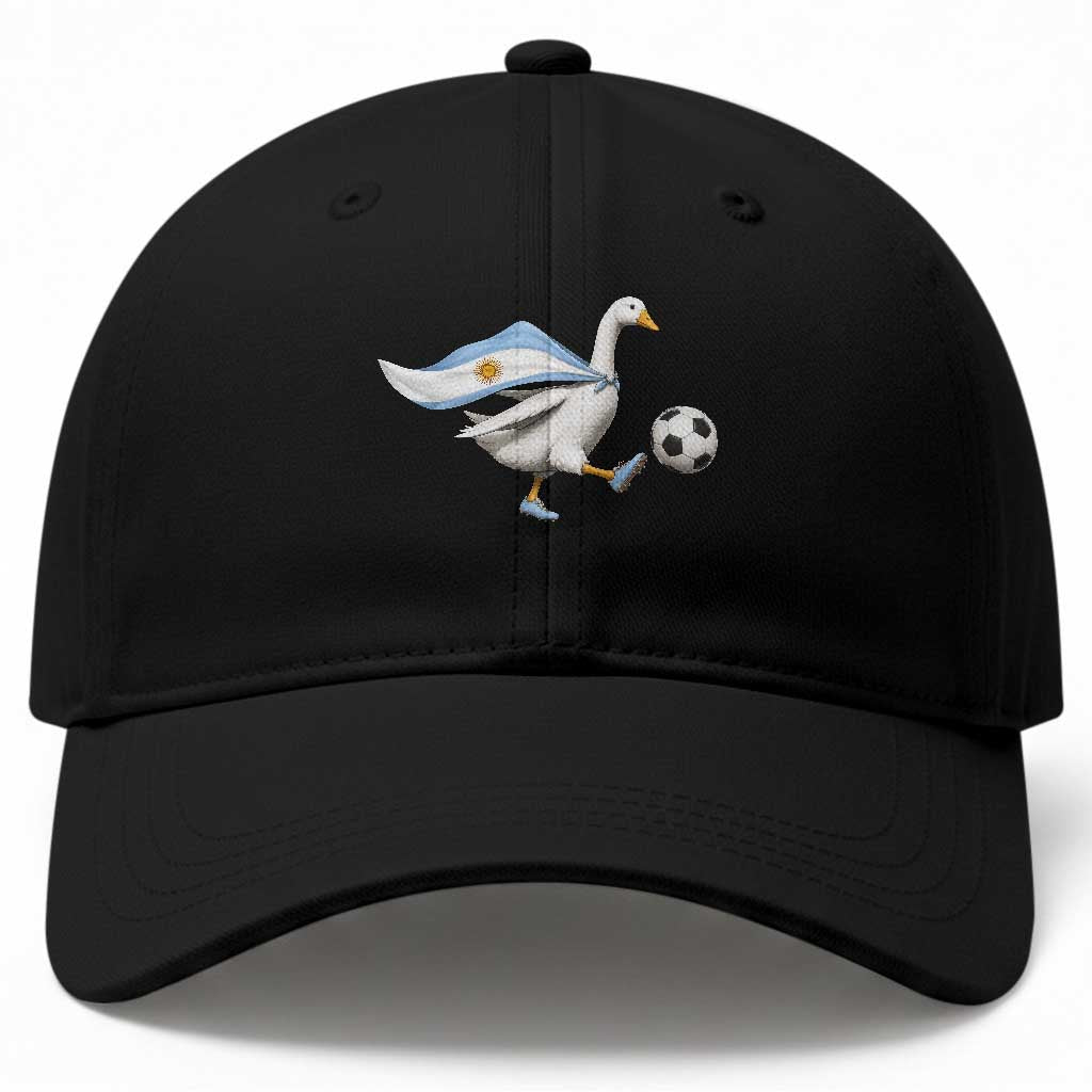 Argentina Soccer Goose Baseball Cap Argentine Flag Patriotic Football Fan Graphic