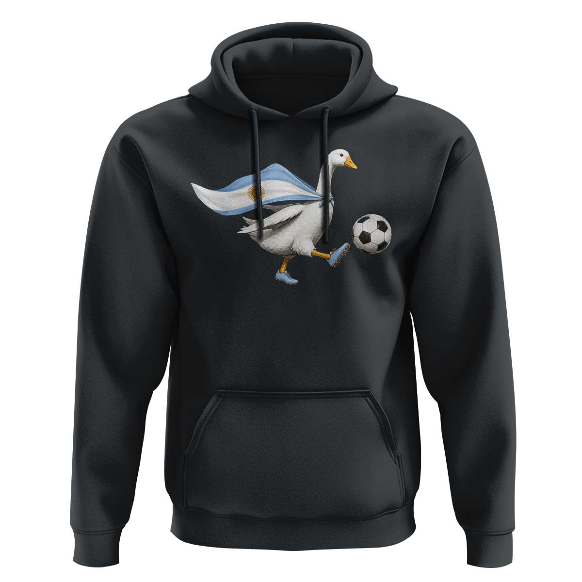 Argentina Soccer Goose Hoodie Argentine Flag Patriotic Football Fan Graphic