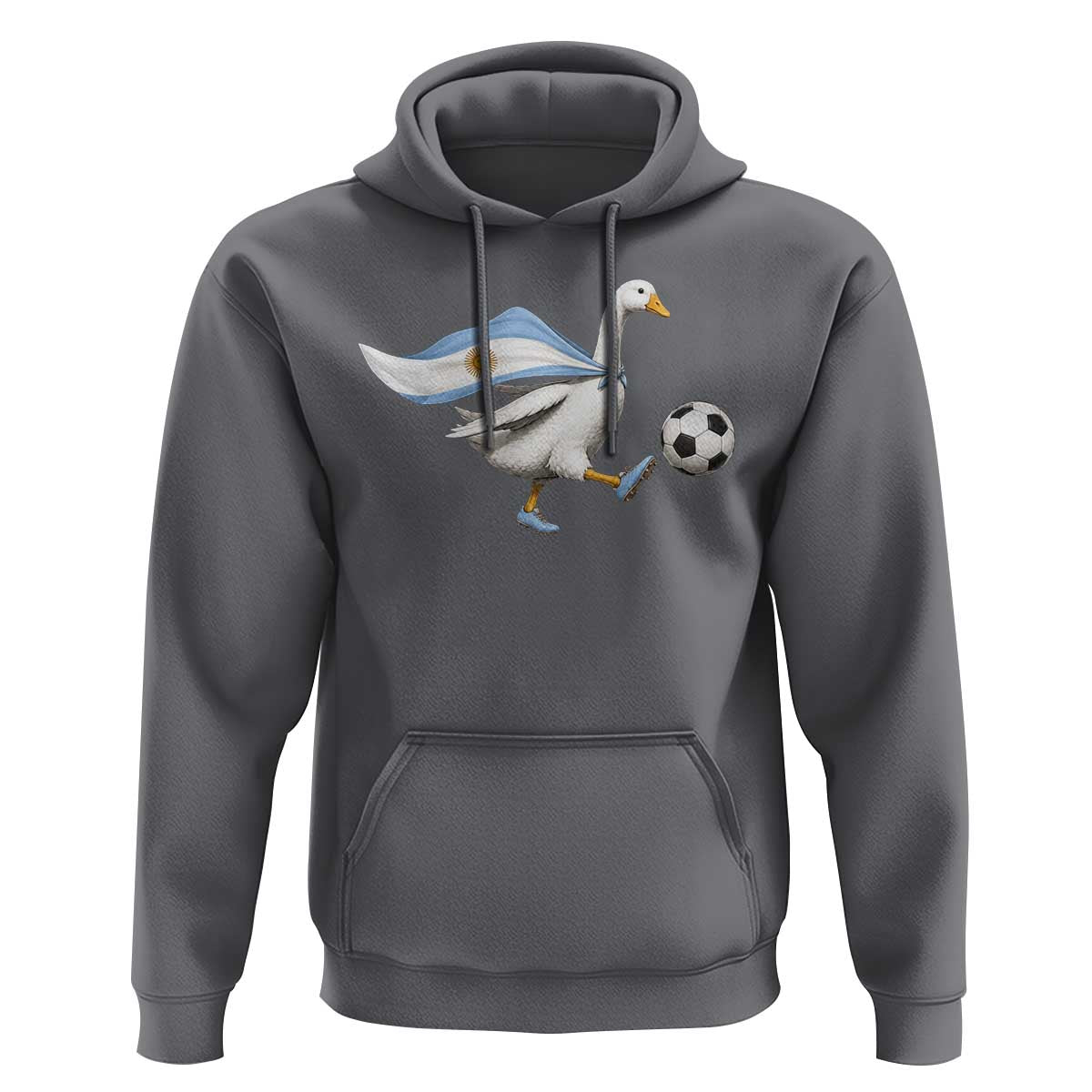 Argentina Soccer Goose Hoodie Argentine Flag Patriotic Football Fan Graphic