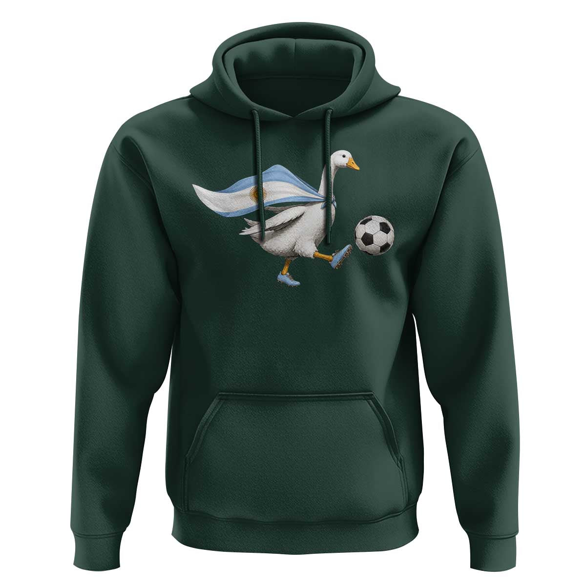 Argentina Soccer Goose Hoodie Argentine Flag Patriotic Football Fan Graphic