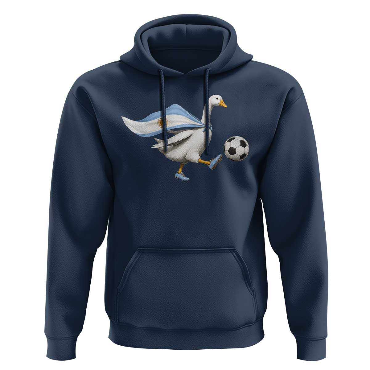 Argentina Soccer Goose Hoodie Argentine Flag Patriotic Football Fan Graphic