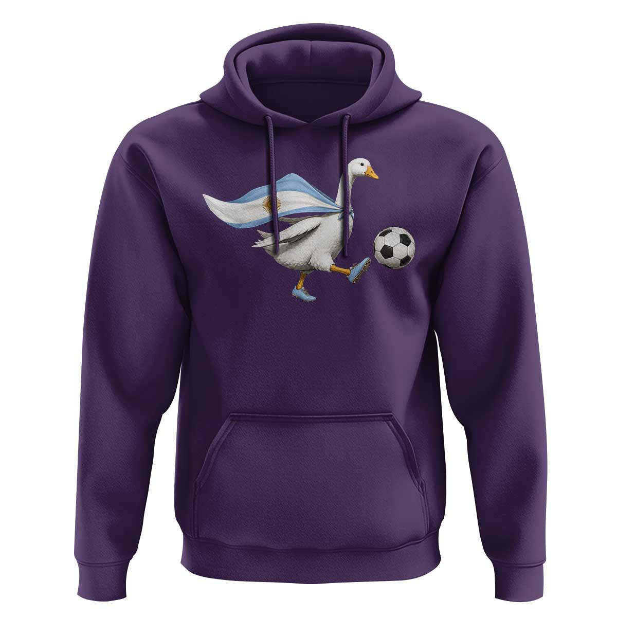 Argentina Soccer Goose Hoodie Argentine Flag Patriotic Football Fan Graphic