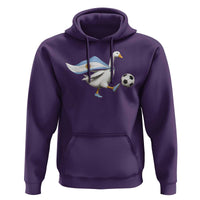 Argentina Soccer Goose Hoodie Argentine Flag Patriotic Football Fan Graphic