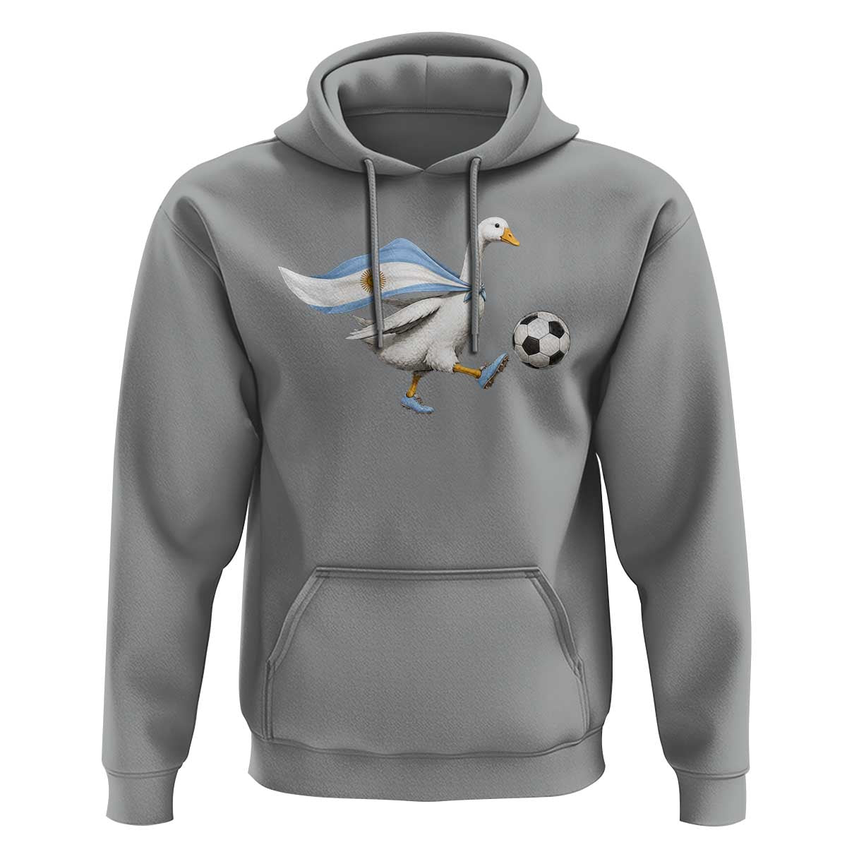 Argentina Soccer Goose Hoodie Argentine Flag Patriotic Football Fan Graphic