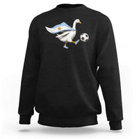 Argentina Soccer Goose Sweatshirt Argentine Flag Patriotic Football Fan Graphic