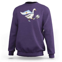 Argentina Soccer Goose Sweatshirt Argentine Flag Patriotic Football Fan Graphic