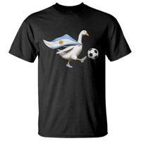 Argentina Soccer Goose T Shirt Argentine Flag Patriotic Football Fan Graphic