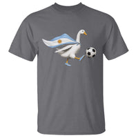 Argentina Soccer Goose T Shirt Argentine Flag Patriotic Football Fan Graphic