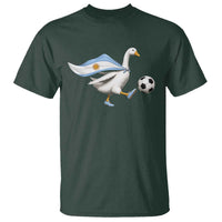 Argentina Soccer Goose T Shirt Argentine Flag Patriotic Football Fan Graphic