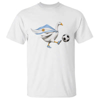 Argentina Soccer Goose T Shirt Argentine Flag Patriotic Football Fan Graphic