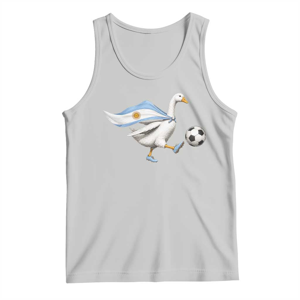 Argentina Soccer Goose Tank Top Argentine Flag Patriotic Football Fan Graphic