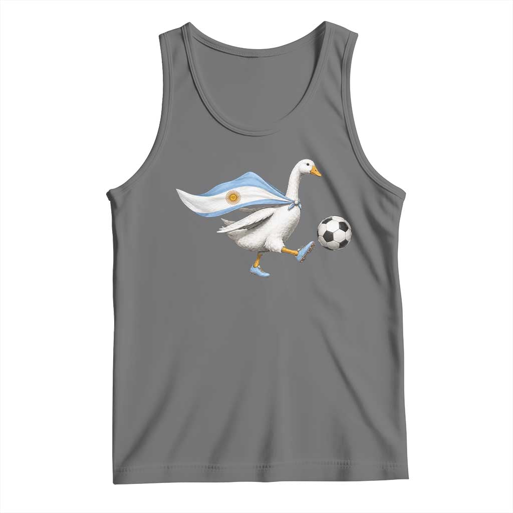 Argentina Soccer Goose Tank Top Argentine Flag Patriotic Football Fan Graphic