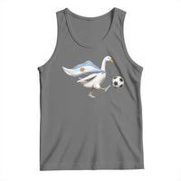 Argentina Soccer Goose Tank Top Argentine Flag Patriotic Football Fan Graphic