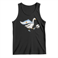 Argentina Soccer Goose Tank Top Argentine Flag Patriotic Football Fan Graphic