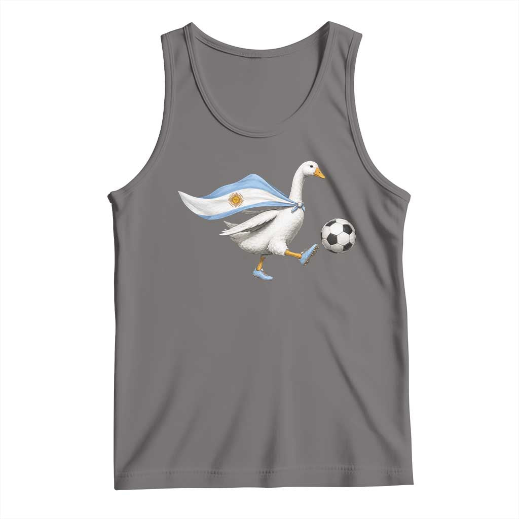 Argentina Soccer Goose Tank Top Argentine Flag Patriotic Football Fan Graphic