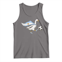 Argentina Soccer Goose Tank Top Argentine Flag Patriotic Football Fan Graphic