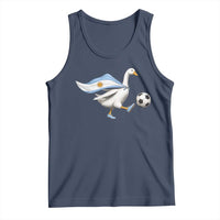 Argentina Soccer Goose Tank Top Argentine Flag Patriotic Football Fan Graphic
