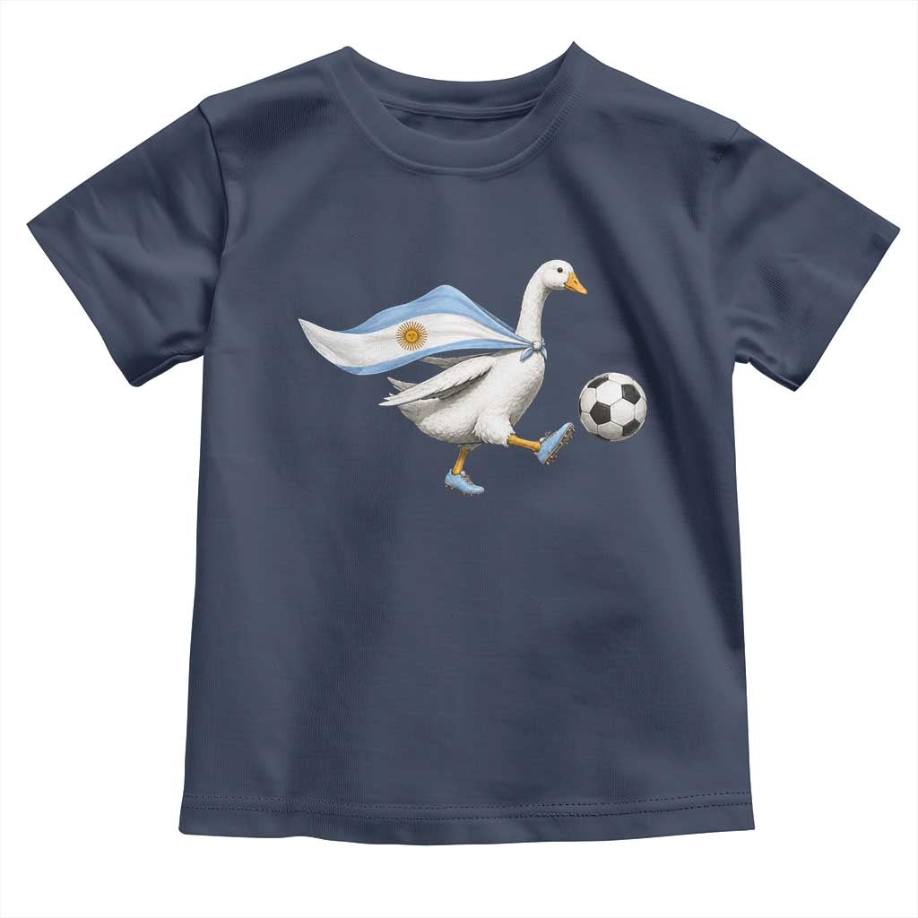 Argentina Soccer Goose Toddler T Shirt Argentine Flag Patriotic Football Fan Graphic