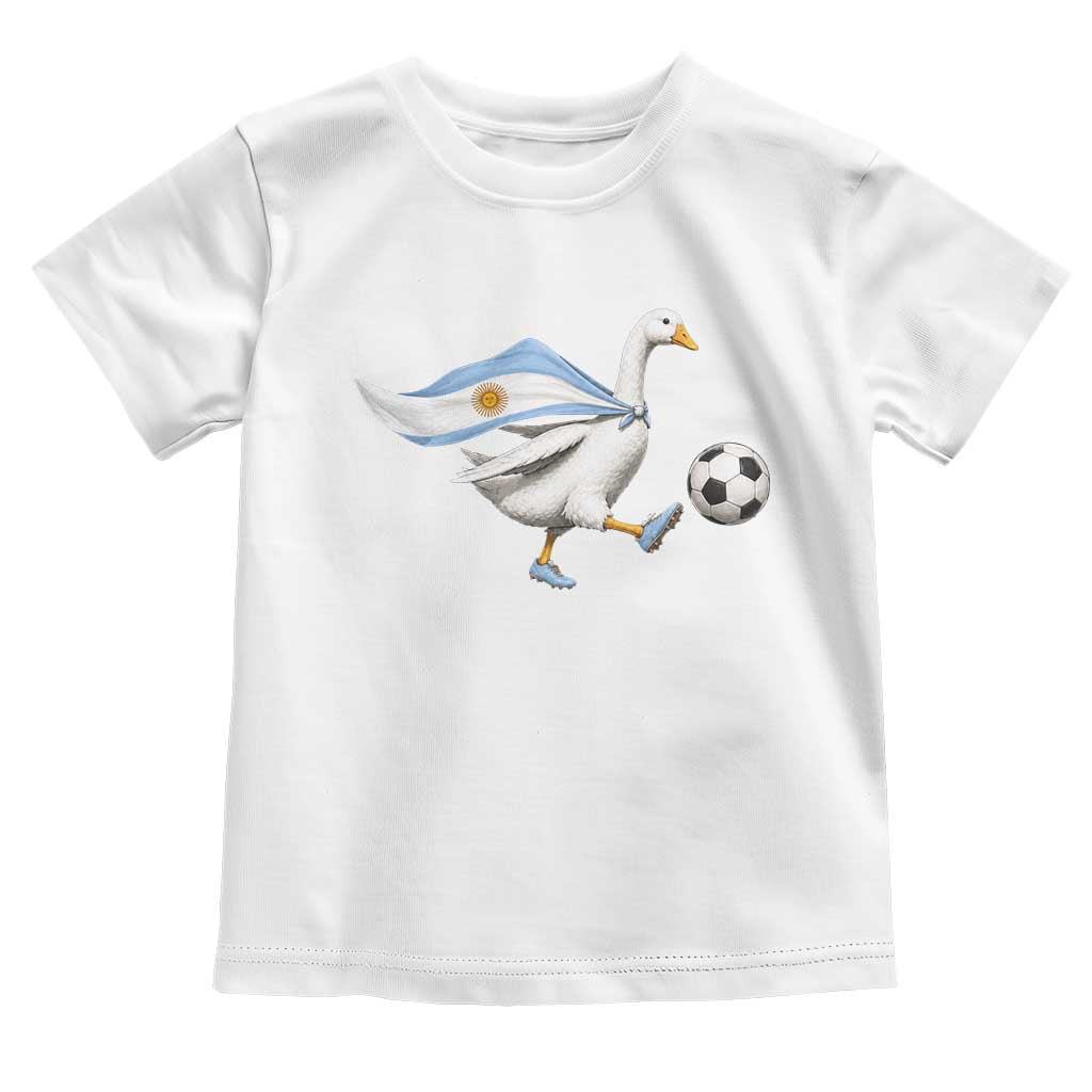 Argentina Soccer Goose Toddler T Shirt Argentine Flag Patriotic Football Fan Graphic