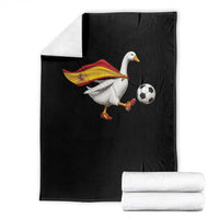 Spain Soccer Goose Throw Blanket Spanish Flag Patriotic Football Fan Graphic