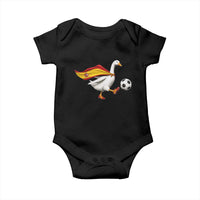 Spain Soccer Goose Baby Onesie Spanish Flag Patriotic Football Fan Graphic