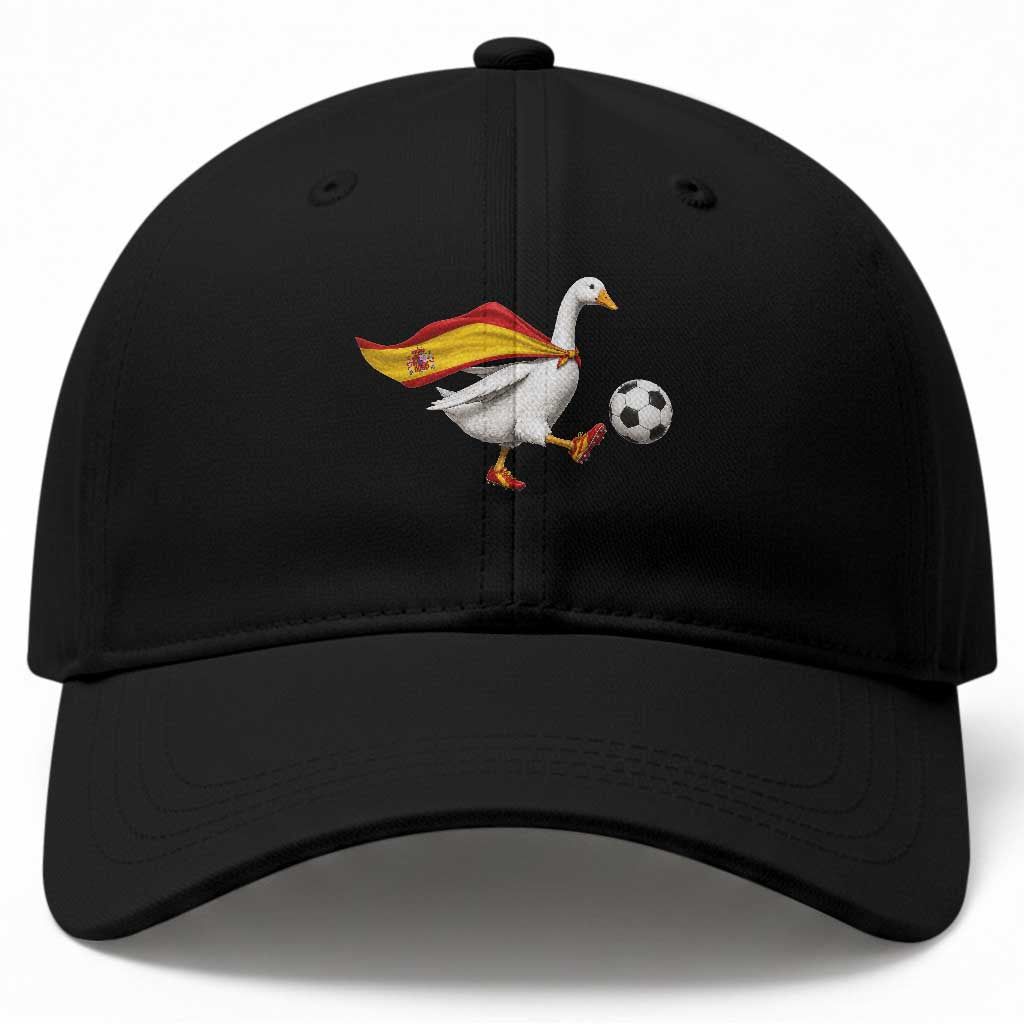 Spain Soccer Goose Baseball Cap Spanish Flag Patriotic Football Fan Graphic