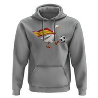 Spain Soccer Goose Hoodie Spanish Flag Patriotic Football Fan Graphic