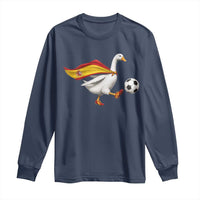 Spain Soccer Goose Long Sleeve Shirt Spanish Flag Patriotic Football Fan Graphic