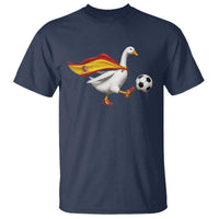 Spain Soccer Goose T Shirt Spanish Flag Patriotic Football Fan Graphic