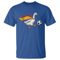 Spain Soccer Goose T Shirt Spanish Flag Patriotic Football Fan Graphic
