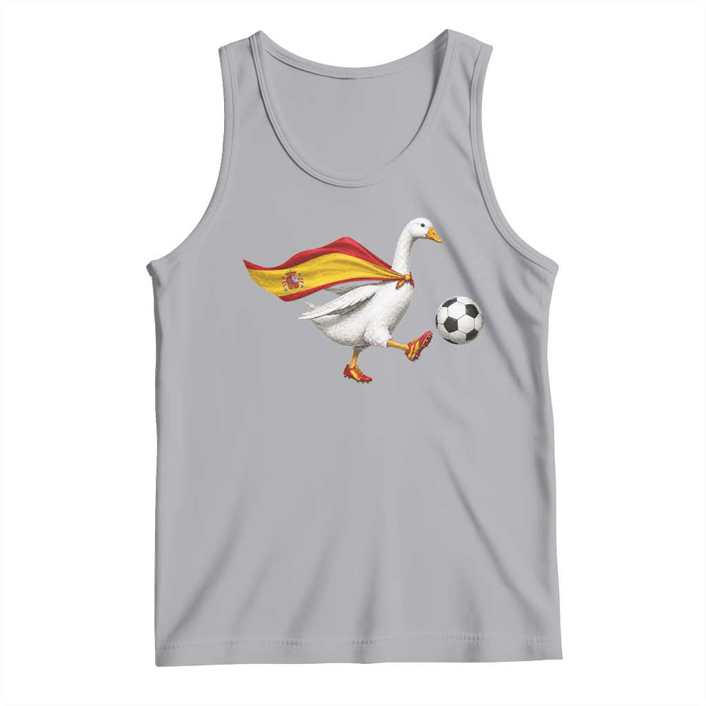 Spain Soccer Goose Tank Top Spanish Flag Patriotic Football Fan Graphic