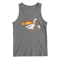 Spain Soccer Goose Tank Top Spanish Flag Patriotic Football Fan Graphic