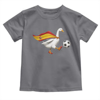 Spain Soccer Goose Toddler T Shirt Spanish Flag Patriotic Football Fan Graphic