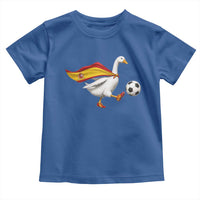 Spain Soccer Goose Toddler T Shirt Spanish Flag Patriotic Football Fan Graphic