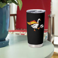 Spain Soccer Goose Tumbler Cup Spanish Flag Patriotic Football Fan Graphic