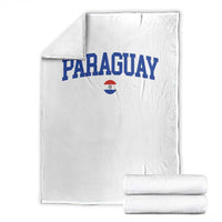 Paraguay Patriotic Flag Throw Blanket Soccer Fan Vintage Varsity Sports National Pride Graphic