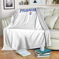 Paraguay Patriotic Flag Throw Blanket Soccer Fan Vintage Varsity Sports National Pride Graphic