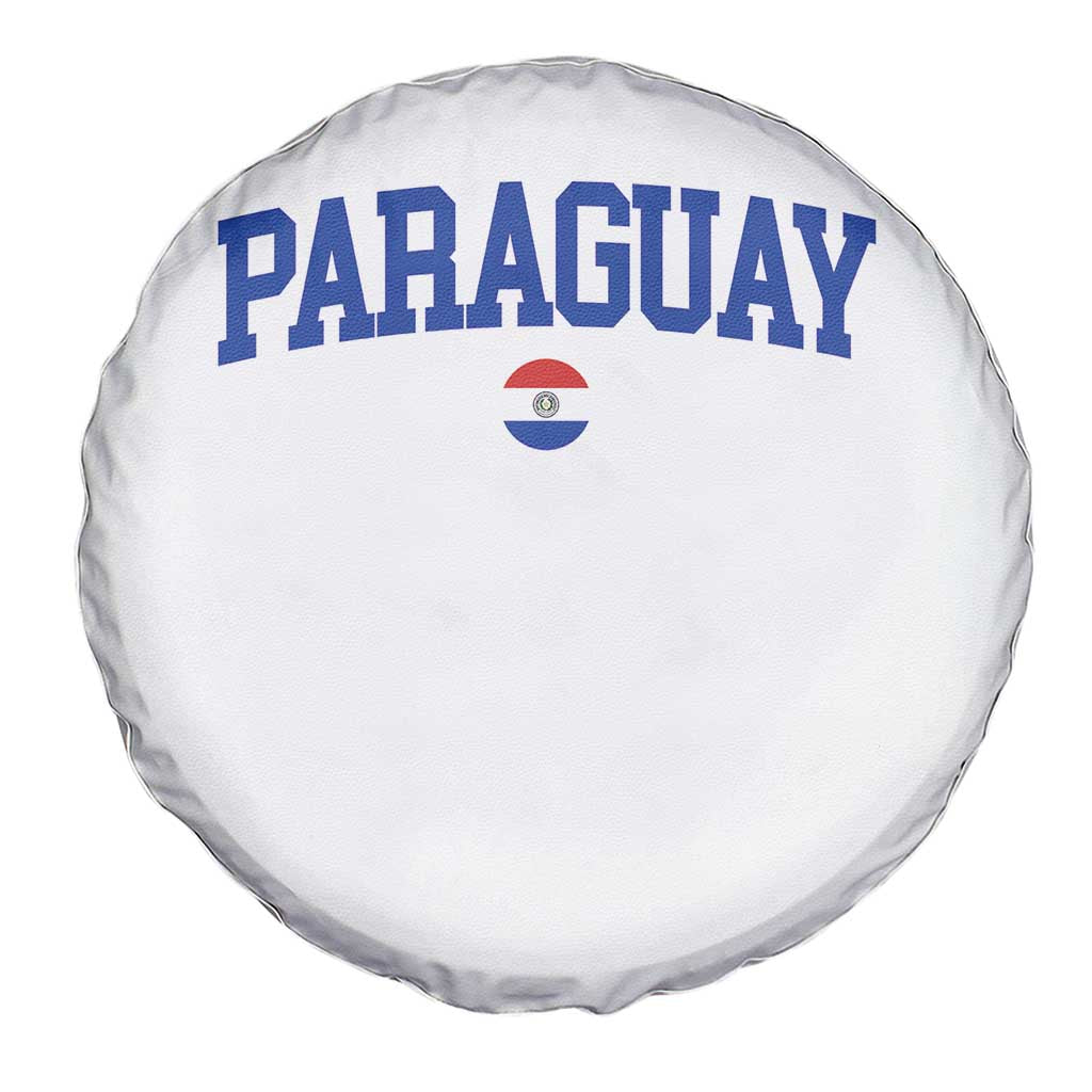 Paraguay Patriotic Flag Spare Tire Cover Soccer Fan Vintage Varsity Sports National Pride Graphic