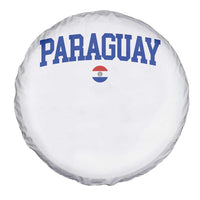Paraguay Patriotic Flag Spare Tire Cover Soccer Fan Vintage Varsity Sports National Pride Graphic